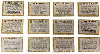 Set of Twelve (12) 1958 Topps TV Westerns Trading Cards