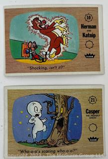 Set of Five (5) 1960 Fleer Casper the Friendly Ghost Trading Cards