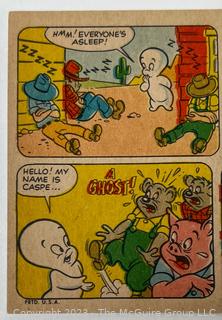 Set of Five (5) 1960 Fleer Casper the Friendly Ghost Trading Cards