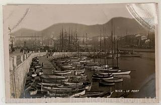 Six (6) Foreign Real Photo Postcards, France circa 1920