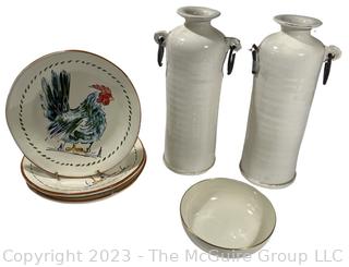 Collection of Porcelain and Stoneware Pottery from Williams & Sonoma, Pottery Barn and Lenox