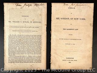 Speech of Mr. Gordon of New York, 1853 & Speech of  Mr. Butler of Kentucky