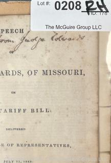 3 Speeches in the U.S. House of Representatives on the Tariff Bill of 1842