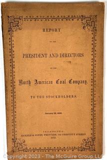 3 Mining Company Reports Circa 1850