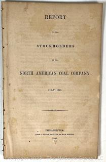 3 Mining Company Reports Circa 1850