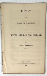 3 Mining Company Reports Circa 1850