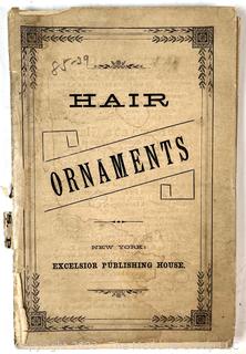 Antique Hair Ornaments For Souvenirs and Jewelry Book,  Mourning Jewelry, 1800's