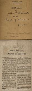 Address of John C Edwards to The People of Missouri 1844