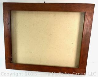 Wood Framed Glass Display Case.  20" x 18" x 2"