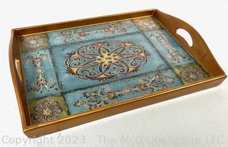 Glass Decorative Serving Tray 