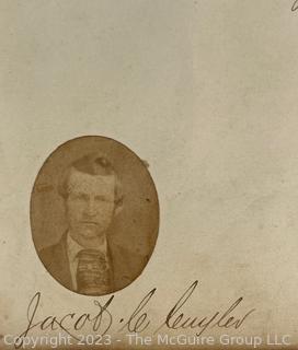 Thomas W. Cantwell's Civil War Era Autograph Book with Photos. Many prominent people including Presidents, Governors, Military Officers and Women.