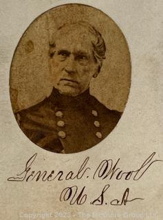 Thomas W. Cantwell's Civil War Era Autograph Book with Photos. Many prominent people including Presidents, Governors, Military Officers and Women.