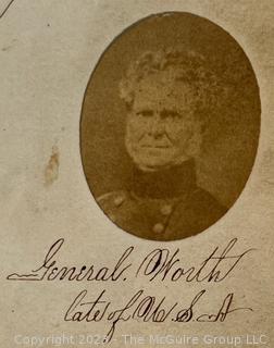 Thomas W. Cantwell's Civil War Era Autograph Book with Photos. Many prominent people including Presidents, Governors, Military Officers and Women.