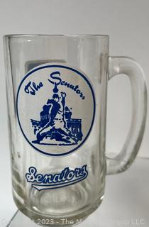 Collection of Vintage Souvenir Beer Steins Including Coney Island, The Senators and the Nationals