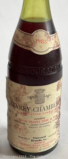 Gevrey-Chambertin 1983 2 Bottles (Label Discolored on One, Fallen Off Other. One bottle Low Fill) Local Pickup Only
