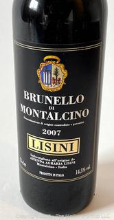 Lisini Brunello di Montalcino 2007 Local Pickup Only 