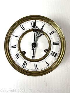 Clock Movement with Enamel Face. Made in Germany 85   141-071/32cm 