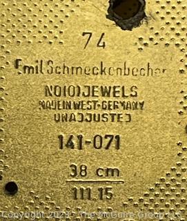 74 Schmeckenbecher West German Clock Movement 141-071  38cm