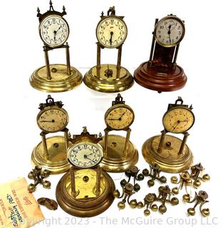 Group of Schatz 400 Day Anniversary Clocks and Parts