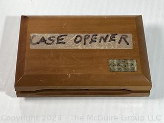 Watch Case Opener for Unscrewing Watertight Cases. Wooden Box 