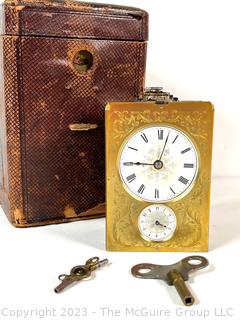 Early Alarm Clock with Case  JS No. 230