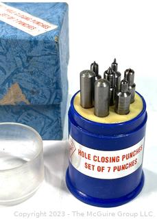 Set of 7 Hole Closing Punches