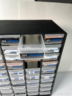 Watch Battery Cabinet with Contents