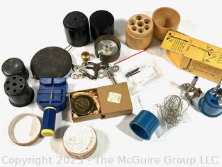 Assortment of Watchmakers Tools and Supplies