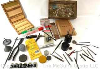 Grouping of Watchmakers Tools and Repair Supplies