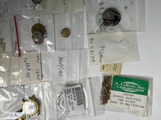 Grouping of Watchmakers Repair Supplies