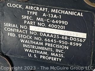 Mechanical Aircraft Clock