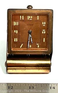 Vintage Le Coultre Travel Alarm Clock 