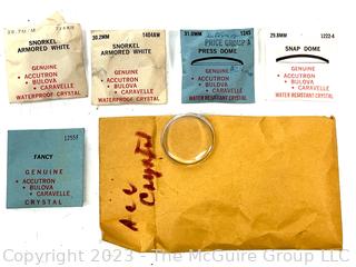 Box of Accutron Watch Parts.  See all the photos for more detail. Does not include metal box