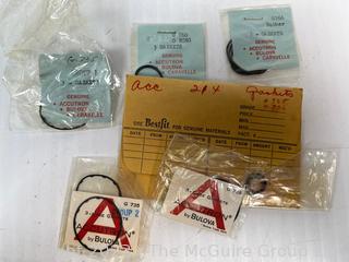 Box of Accutron Watch Parts.  See all the photos for more detail. Does not include metal box