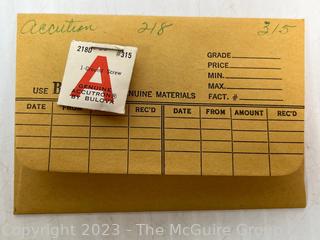 Box of Accutron Watch Parts.  See all the photos for more detail. Does not include metal box