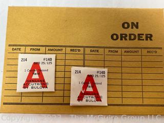 Box of Accutron Watch Parts.  See all the photos for more detail. Does not include metal box