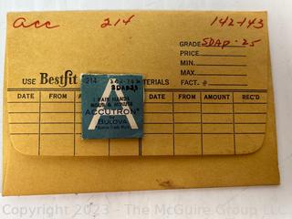 Box of Accutron Watch Parts.  See all the photos for more detail. Does not include metal box