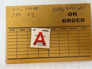 Box of Accutron Watch Parts.  See all the photos for more detail. Does not include metal box