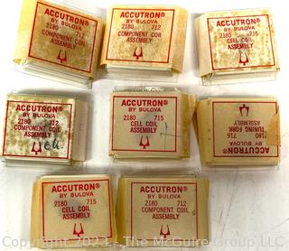 Box of Accutron Watch Parts.  See all the photos for more detail. Does not include metal box