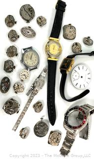 Grouping of Mostly Wristwatch Movements 