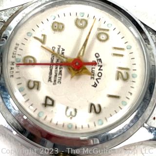 (2) Wristwatch Movements and a Metal Band