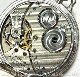 Hamilton Pocket Watch. 17J Adj. SN 3364794. 