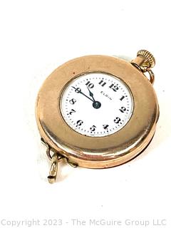 Elgin Ladies Pocket Watch Monogrammed on Verso.  SN 19882545