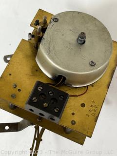 Clock Movement (marked "Made in USA" #50) and Parts 