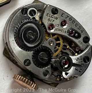 Watchmaker Tools, Elgin and Ulysse Nardin Chronometer Watch Movement 