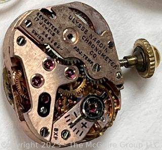 Watchmaker Tools, Elgin and Ulysse Nardin Chronometer Watch Movement 