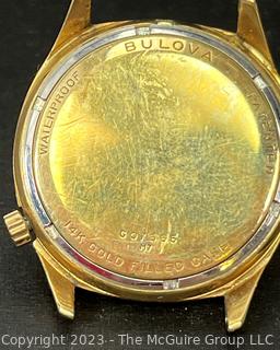 1975 Bulova Accutron  Men's Wrist Watch 14kt Gold Filled Case