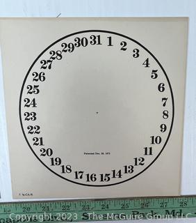 Large Group of Paper Clock Faces