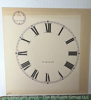 Large Group of Paper Clock Faces