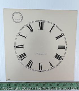 Large Group of Paper Clock Faces